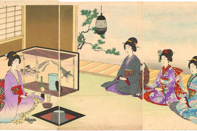 Yōshū Chikanobu - Cha no yu