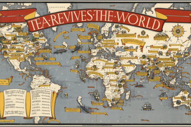 Tea Revives the World Created by MacDonald Gill, 1940